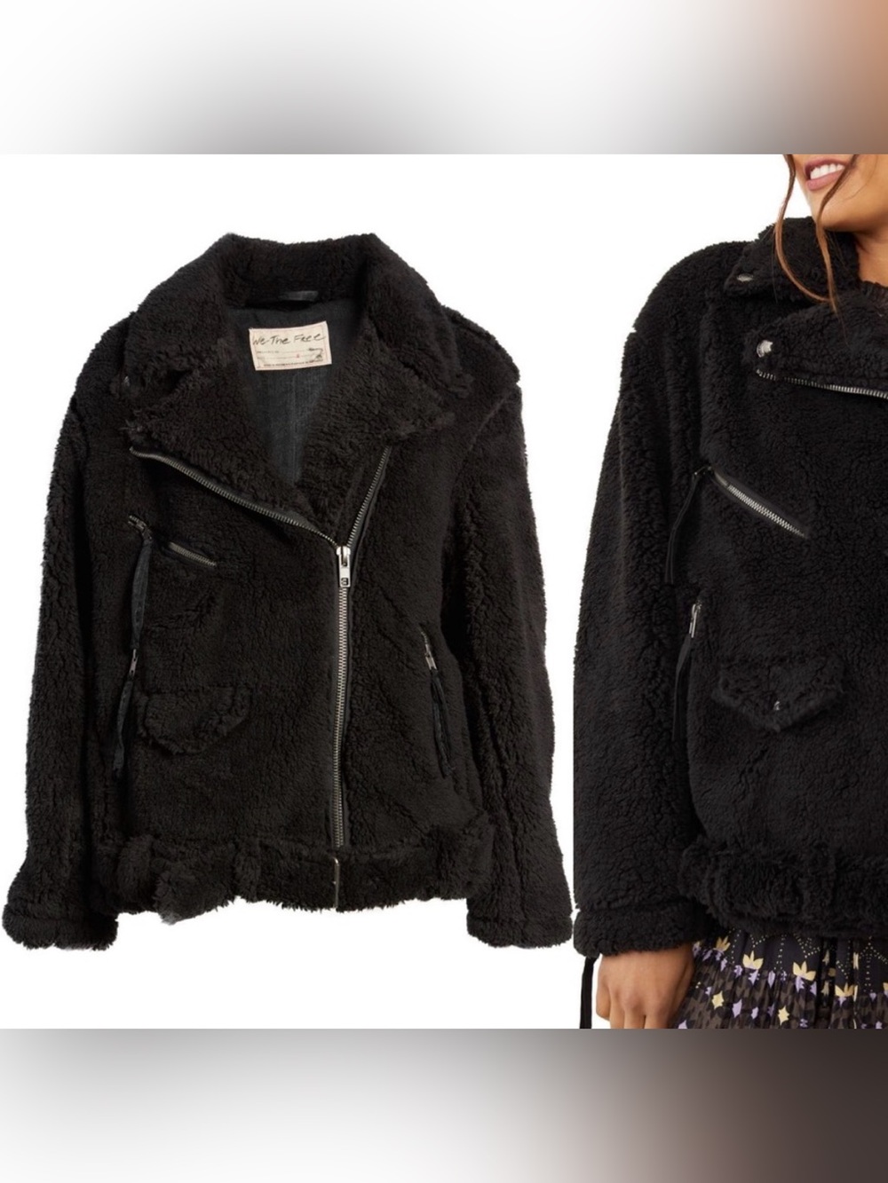Free People So Cozy Slouchy Moto Jacket